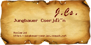 Jungbauer Cserjén névjegykártya